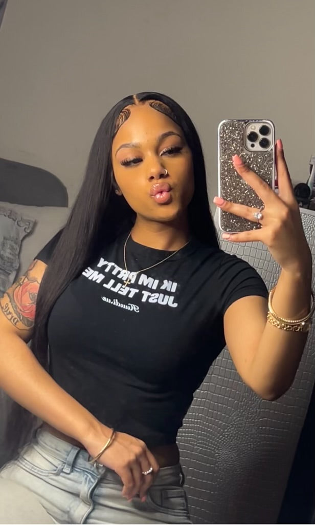 "Ik Im Pretty" Crop-Top