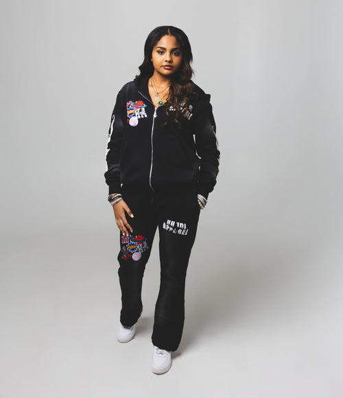 Flared Multi-Patch pants